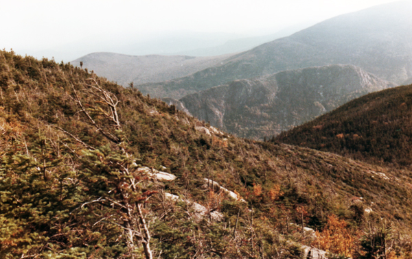 view from Cannon Mountain Aerial Tramway